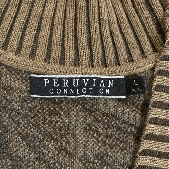 Peruvian Connection Long Line Cardigan Sweater Duster Size Large Pima Cotton - Picture 11 of 14